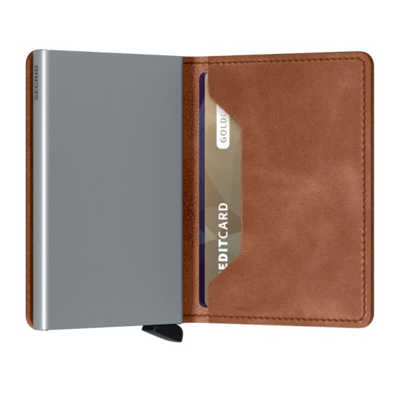 Secrid SLIMWALLET Vintage Cognac-Silver | Ref. 297.SV-CS Secrid SLIMWALLET Vintage Cognac-Silver | Ref. 297.SV-CS