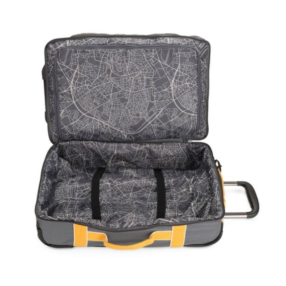 Mala/Trolley de Cabine 52cm 2 Rodas Upright Kipling DISTANCE S Dark Carbon Yellow | Ref. 187.KI498649X