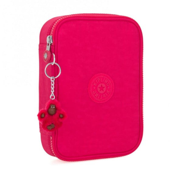 Estojo Escolar KIPLING 100 Pens True Pink | Ref. 187.K0940509F Estojo Escolar KIPLING 100 Pens True Pink | Ref. 187.K0940509F