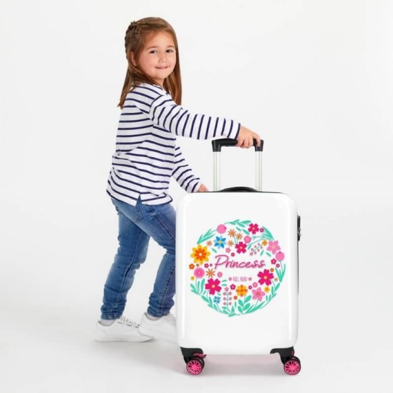 Roll Road Mala/Trolley de Cabine 55cm 4 Rodas Spinner LITTLE ME PRINCESS Rosa | Ref. 186.4741463 Roll Road Mala/Trolley de Cabine 55cm 4 Rodas Spinner LITTLE ME PRINCESS Rosa | Ref. 186.4741463