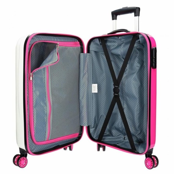 Roll Road Mala/Trolley de Cabine 55cm 4 Rodas Spinner LITTLE ME UNICORN Rosa | Ref. 186.4741464