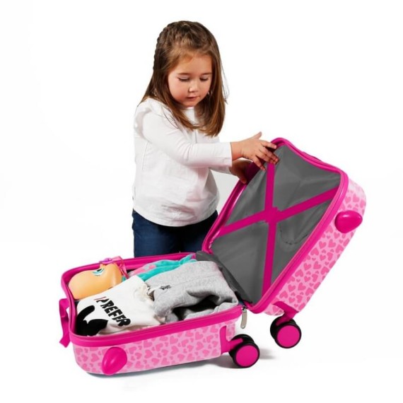 Mala de Viagem Infantil ABS 4 Rodas Minnie HELP ON THE WAY Rosa | Ref. 186.4799861