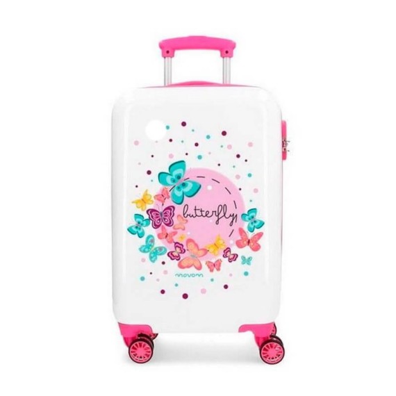 Mala/Trolley de Cabine 55cm 4 Rodas Spinner Movom BUTTERFLY Rosa | Ref. 186.3721461