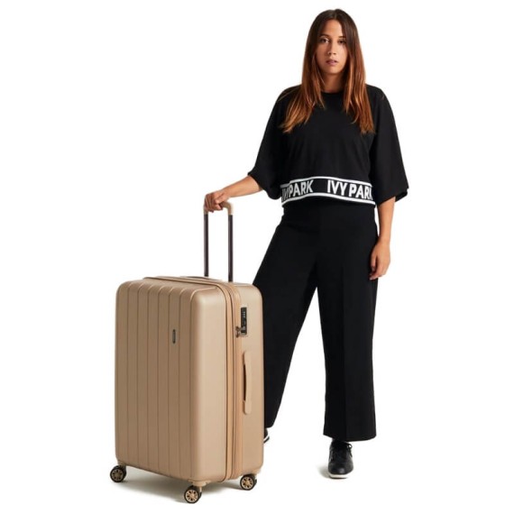 Mala de Viagem / Trolley Grande 75cm 4R Exp. MOVOM Wood Champanhe | Ref. 186.5319465C