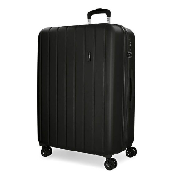 Mala de Viagem / Trolley Grande 75cm 4R Exp. MOVOM Wood Preto | Ref. 186.5319461C