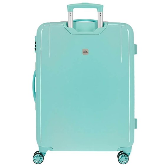 Mala/Trolley de Viagem Médio 68cm 4 Rodas Spinner Frozen FIND YOUR STRENGHT Verde Água | Ref. 186.2061921B
