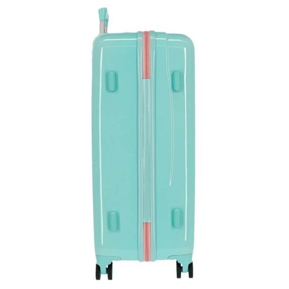 Mala/Trolley de Viagem Médio 68cm 4 Rodas Spinner Frozen FIND YOUR STRENGHT Verde Água | Ref. 186.2061921B