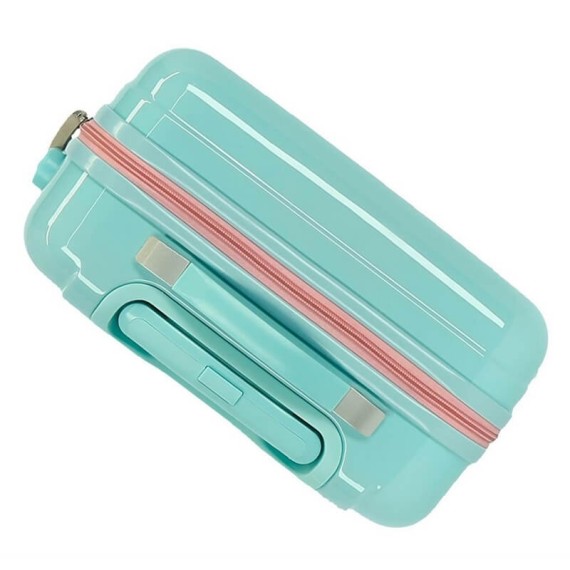 Mala/Trolley de Viagem Médio 68cm 4 Rodas Spinner Frozen FIND YOUR STRENGHT Verde Água | Ref. 186.2061921B