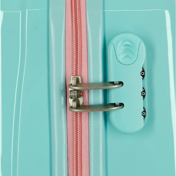 Mala/Trolley de Viagem Médio 68cm 4 Rodas Spinner Frozen FIND YOUR STRENGHT Verde Água | Ref. 186.2061921B