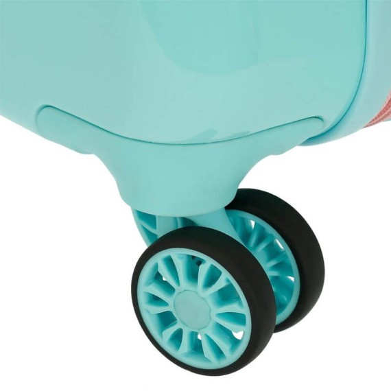 Mala/Trolley de Viagem Médio 68cm 4 Rodas Spinner Frozen FIND YOUR STRENGHT Verde Água | Ref. 186.2061921B