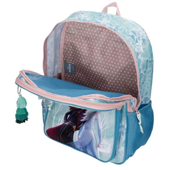 Mochila Escolar Adaptável 42cm Frozen FIND YOUR STRENGHT Azul | Ref. 186.20624D1