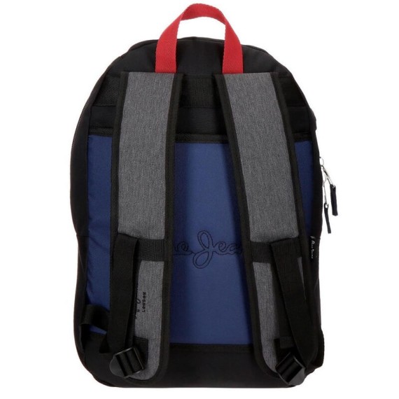 Mochila Escolar Adaptável 46cm Pepe Jeans HAMMER Azul | Ref. 186.6442461 Mochila Escolar Adaptável 46cm Pepe Jeans HAMMER Azul | Ref. 186.6442461