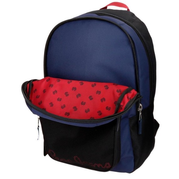 Mochila Escolar Adaptável 46cm Pepe Jeans HAMMER Azul | Ref. 186.6442461 Mochila Escolar Adaptável 46cm Pepe Jeans HAMMER Azul | Ref. 186.6442461