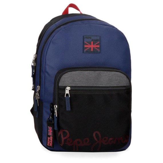 Mochila Escolar Adaptável 46cm Pepe Jeans HAMMER Azul | Ref. 186.6442461