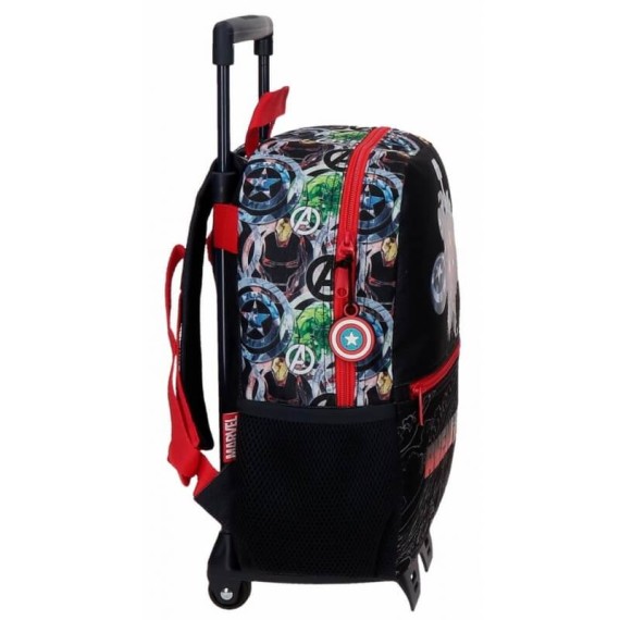 Mochila Pré-Escolar Adaptável 32cm c/ Carro Avengers ARMOUR UP Preto | Ref. 186.20922T1 Mochila Pré-Escolar Adaptável 32cm c/ Carro Avengers ARMOUR UP Preto | Ref. 186.20922T1