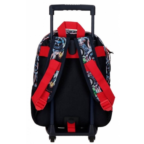 Mochila Pré-Escolar Adaptável 32cm c/ Carro Avengers ARMOUR UP Preto | Ref. 186.20922T1 Mochila Pré-Escolar Adaptável 32cm c/ Carro Avengers ARMOUR UP Preto | Ref. 186.20922T1