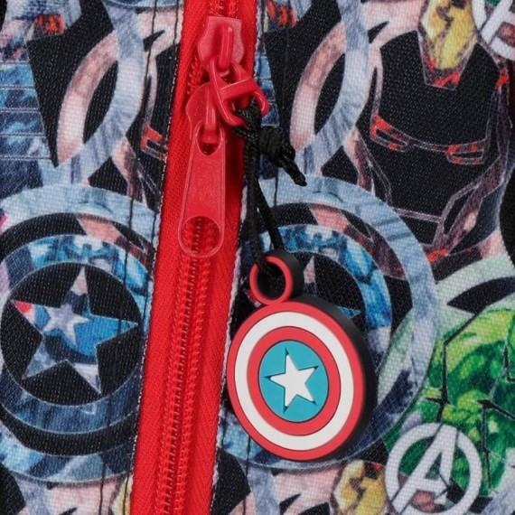 Mochila Pré-Escolar Adaptável 32cm c/ Carro Avengers ARMOUR UP Preto | Ref. 186.20922T1 Mochila Pré-Escolar Adaptável 32cm c/ Carro Avengers ARMOUR UP Preto | Ref. 186.20922T1