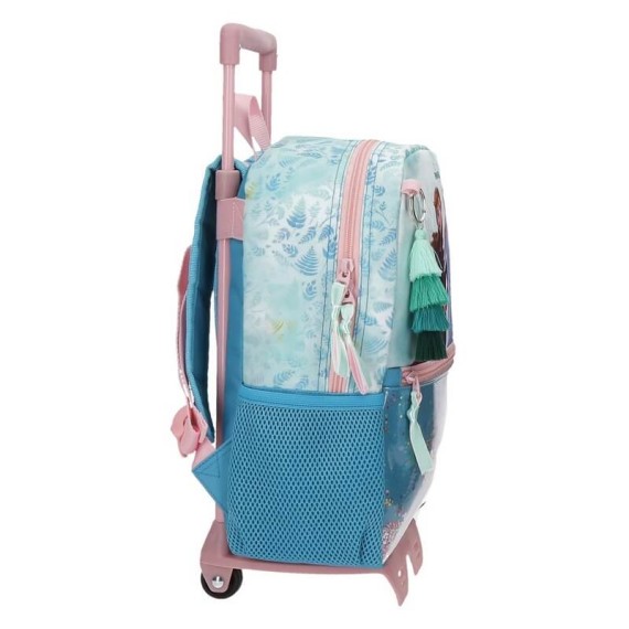 Mochila Pré-Escolar Adaptável 32cm c/ Carro Frozen FIND YOUR STRENGHT Azul | Ref. 186.20622T1