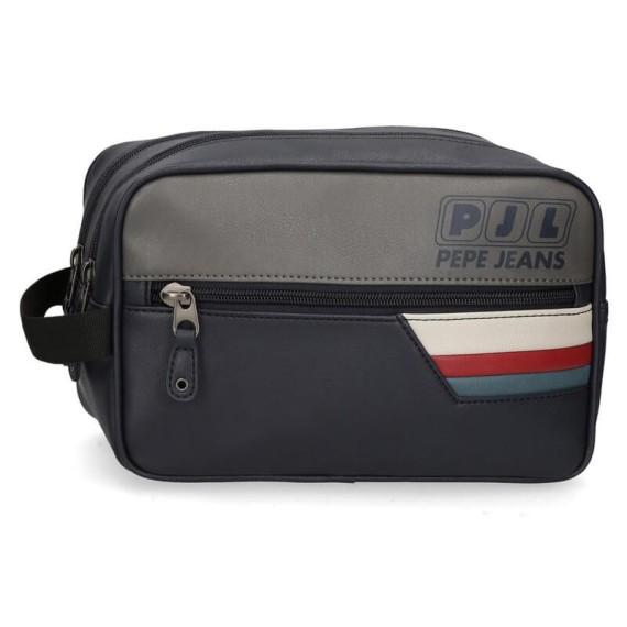 Necessaire Duplo Compartimento Adaptável Pepe Jeans EIGHTIES Azul | Ref. 186.6174521