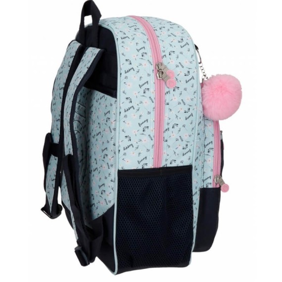 Mochila Escolar Adaptável 38cm Enso GIRL POWER Azul | Ref. 186.90222D1