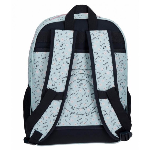 Mochila Escolar Adaptável 38cm Enso GIRL POWER Azul | Ref. 186.90222D1
