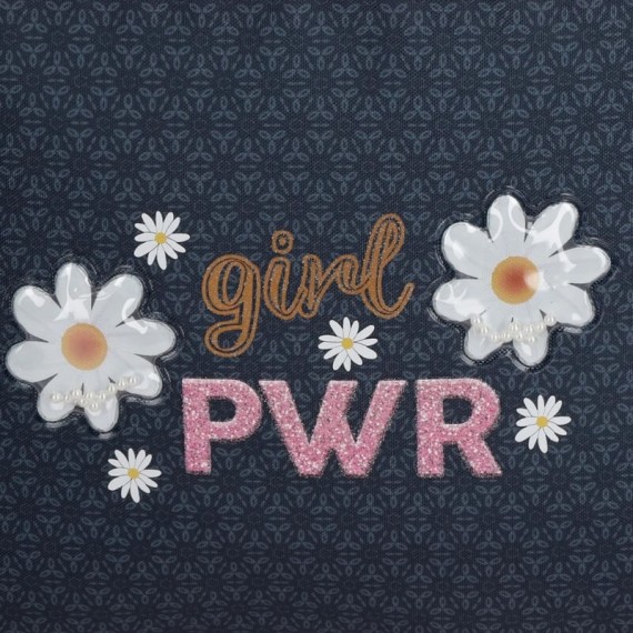 Mochila Escolar Adaptável 38cm Enso GIRL POWER Azul | Ref. 186.90222D1