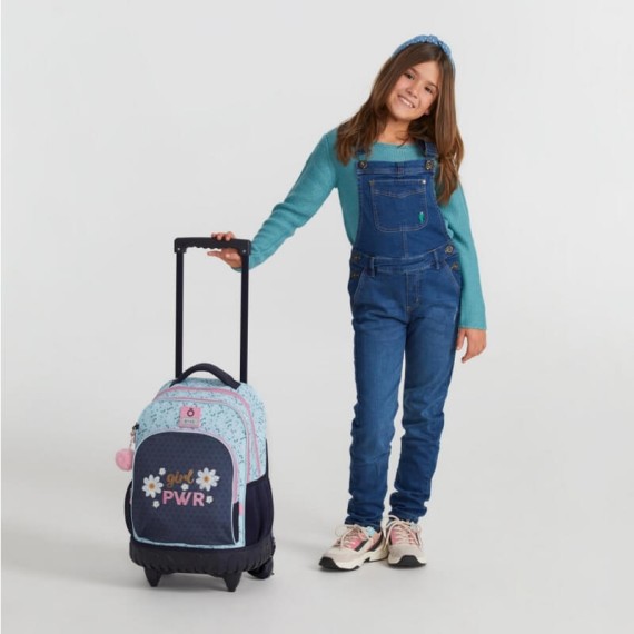 Mochila Escolar Compact 2 Rodas Enso GIRL POWER Azul | Ref. 186.9022921 Mochila Escolar Compact 2 Rodas Enso GIRL POWER Azul | Ref. 186.9022921