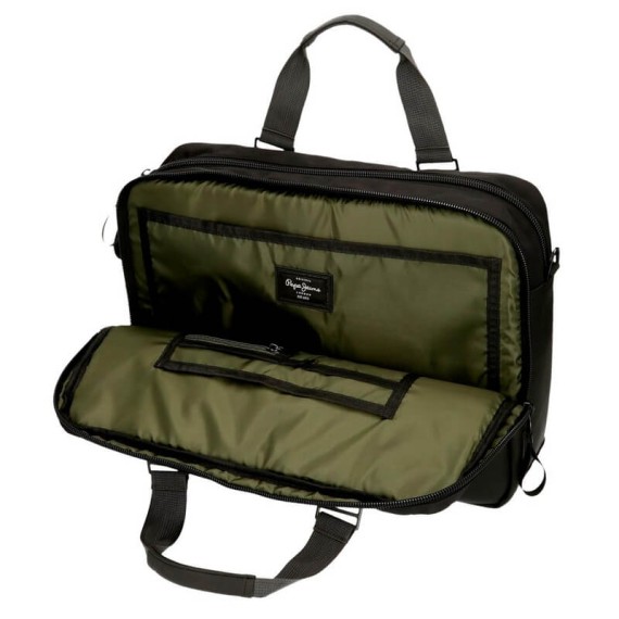 Pasta para Portátil 15.6” Pepe Jeans SAIL Preto | Ref. 186.7146621 Pasta para Portátil 15.6” Pepe Jeans SAIL Preto | Ref. 186.7146621