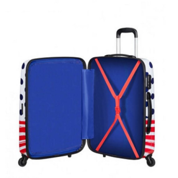 American Tourister Mala de Viagem / Trolley Médio 65cm DISNEY LEGENDS Minnie Blue Dots | Ref. 9219C00731