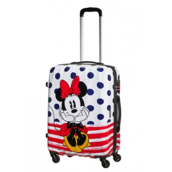 American Tourister Mala de Viagem / Trolley Médio 65cm DISNEY LEGENDS Minnie Blue Dots | Ref. 9219C00731