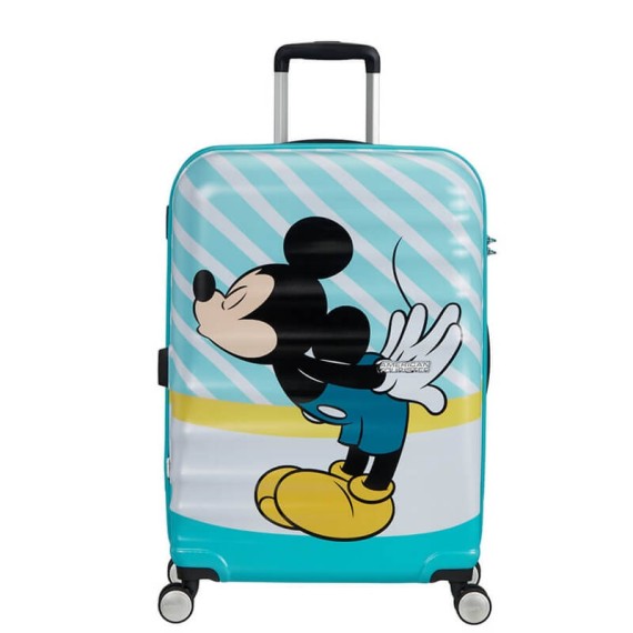 AMERICAN TOURISTER Mala Média 67cm WaveBreaker Disney Mickey Blue Kiss | Ref. 9231C00431