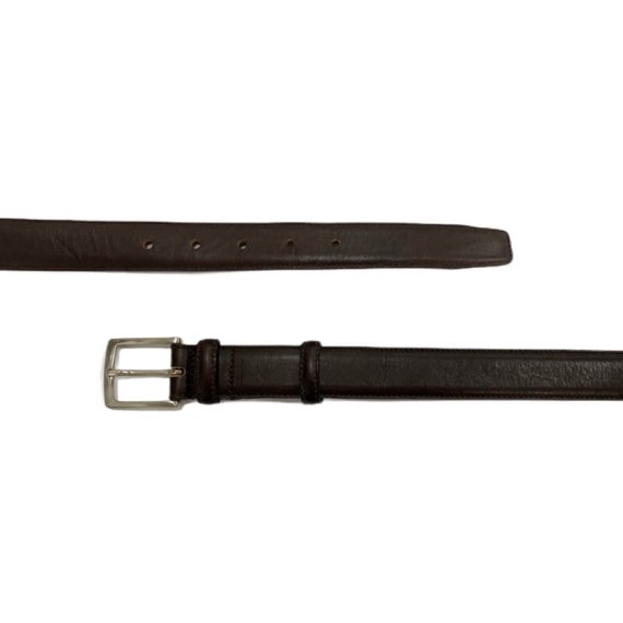 Cinto de Homem Clássico em Pele Genuína 100cm Castanho | Ref. 12.1580C100