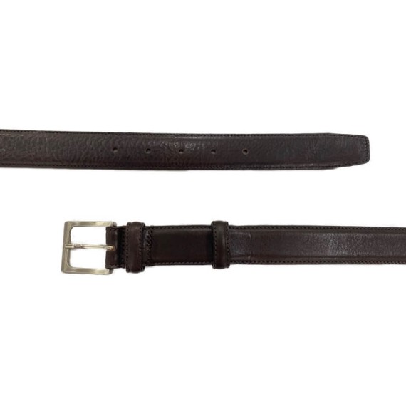 Cinto de Homem Clássico em Pele Genuína 115cm Castanho | Ref. 12.1680C115
