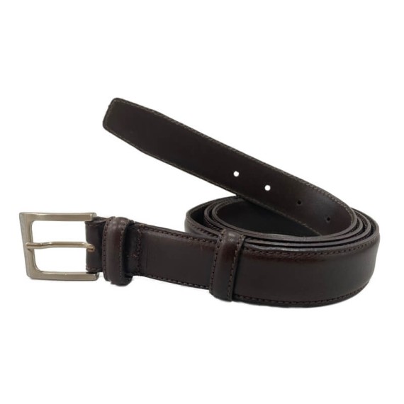 Cinto de Homem Clássico em Pele Genuína 120cm Castanho | Ref. 12.1680C120