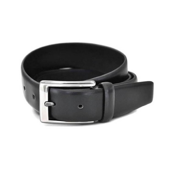Cinto Miguel Bellido Clássico em Pele 115cm Preto Liso | Ref. 243.125PL115