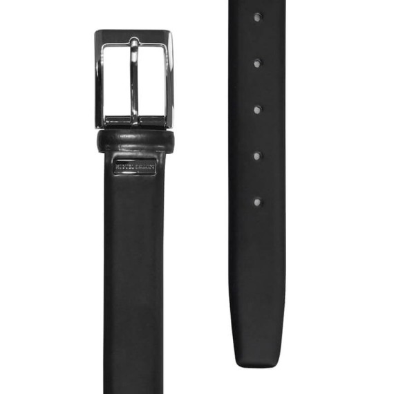 Cinto Miguel Bellido Clássico em Pele 90cm Preto Liso | Ref. 243.125PL90