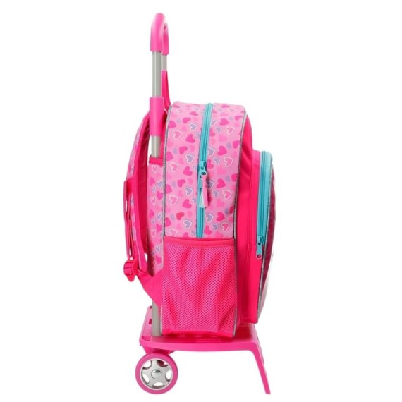 Mochila Escolar Adaptável 38cm c/ Carro Minnie HELP ON THE WAY Rosa | Ref. 186.47923N1 Mochila Escolar Adaptável 38cm c/ Carro Minnie HELP ON THE WAY Rosa | Ref. 186.47923N1