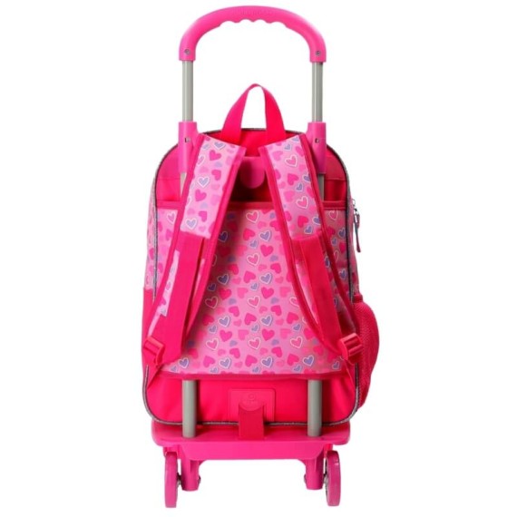 Mochila Escolar Adaptável 38cm c/ Carro Minnie HELP ON THE WAY Rosa | Ref. 186.47923N1 Mochila Escolar Adaptável 38cm c/ Carro Minnie HELP ON THE WAY Rosa | Ref. 186.47923N1