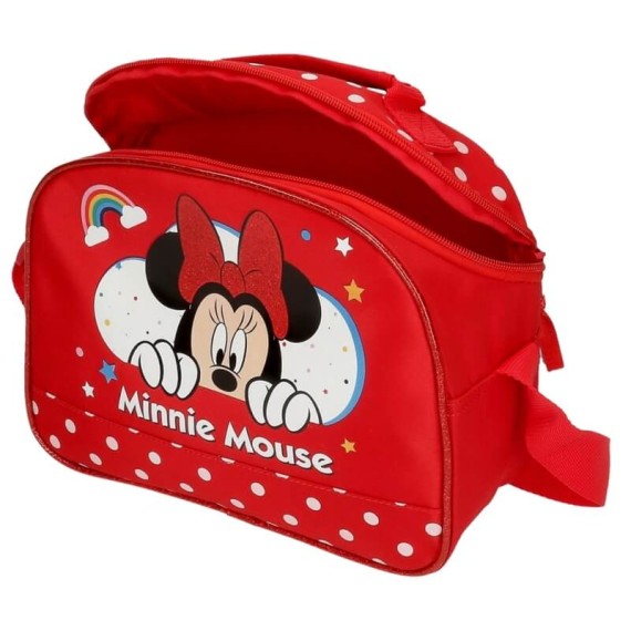 Necessaire Lancheira Adaptável Minnie RAINBOW Vermelha | Ref. 186.4774861