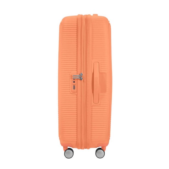 American Tourister Mala/Trolley de Viagem Grande 77cm 4 Rodas Spinner Expansível SOUNDBOX Cantaloupe | Ref. 9232G00396