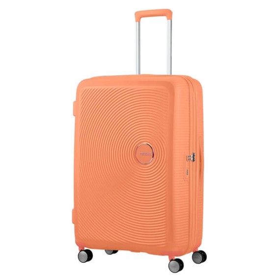 American Tourister Mala/Trolley de Viagem Grande 77cm 4 Rodas Spinner Expansível SOUNDBOX Cantaloupe | Ref. 9232G00396