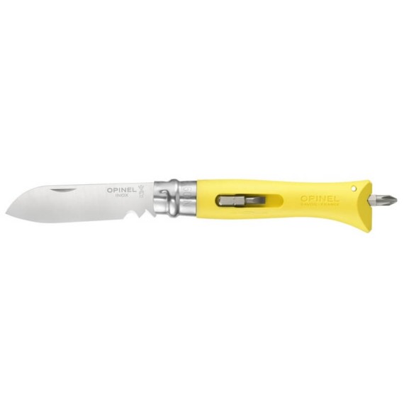 Canivete OPINEL N.º 09 Bricolage Multifunções Amarelo | Ref. 314.OP001804