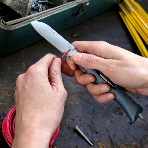 Canivete OPINEL N.º 09 Bricolage Multifunções Cinza | Ref. 314.OP001792