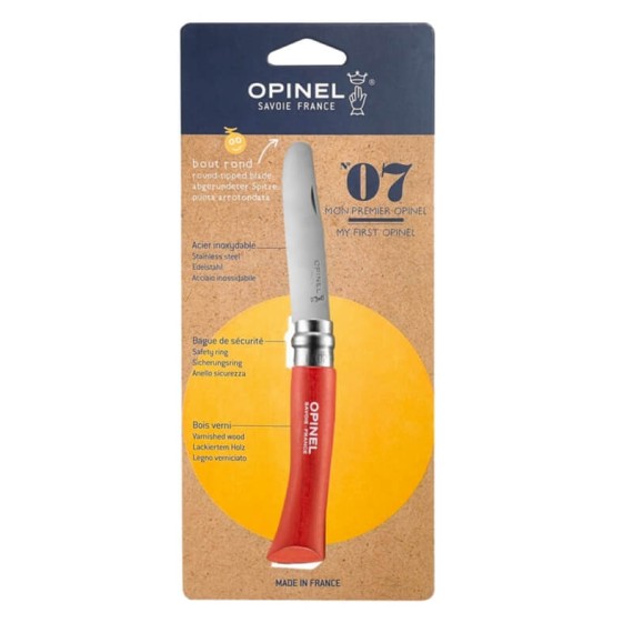 Canivete OPINEL N.º 07 Junior Vermelho | Ref. 314.OP001698
