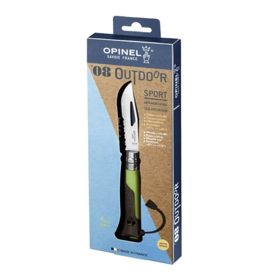 Canivete OPINEL N.º 08 Outdoor Sports Verde | Ref. 314.OP001715
