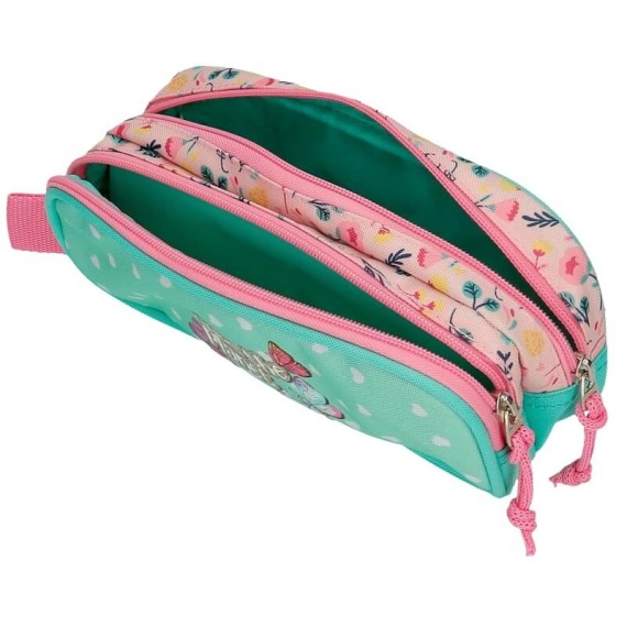 Estojo Escolar Duplo Compartimento Movom SAVE THE PLANET Multicolor | Ref. 186.2014221 Estojo Escolar Duplo Compartimento Movom SAVE THE PLANET Multicolor | Ref. 186.2014221