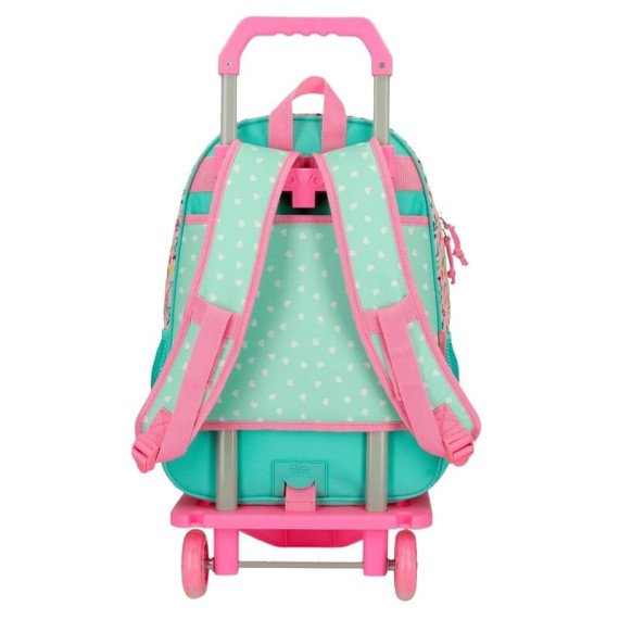 Mochila Escolar Adaptável 42cm c/ Carro Movom SAVE THE PLANET Multicolor | Ref. 186.20123T1