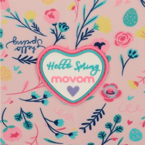 Mochila Escolar Adaptável 42cm c/ Carro Movom SAVE THE PLANET Multicolor | Ref. 186.20123T1