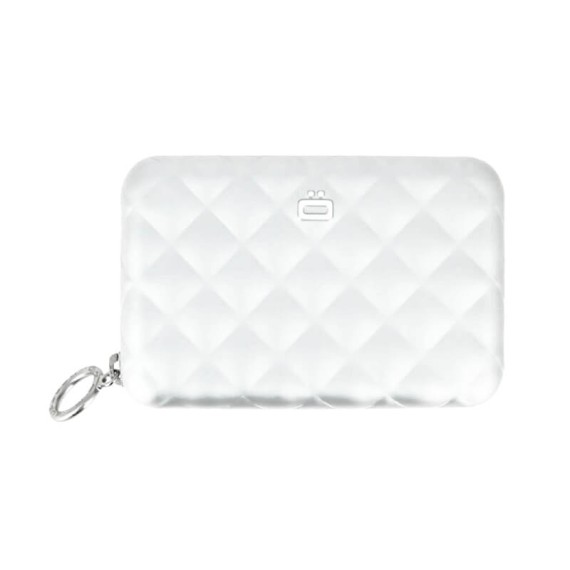 Carteira Ögon Quilted Zipper Card Holder RFID Safe Cinzenta | Ref. 314.OG09196