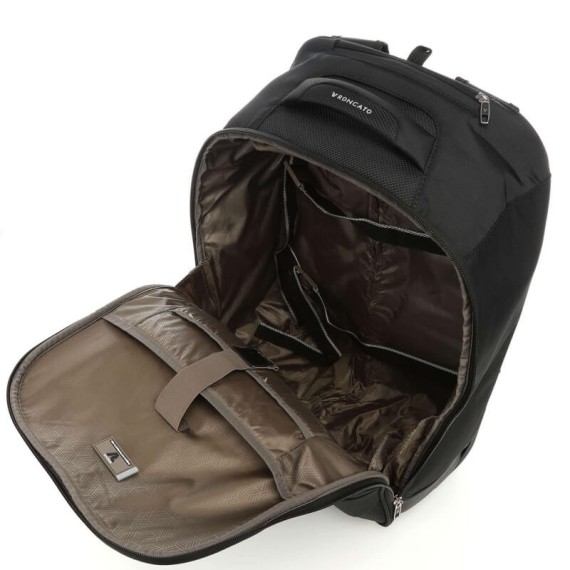 RONCATO Mochila/Trolley de Cabine 55cm 2 Rodas Joy Preta | Ref. 99.41621601